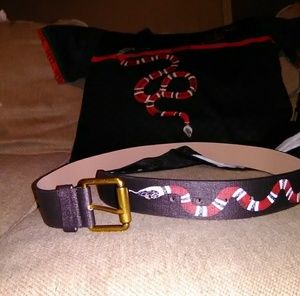 Gucci snake belt